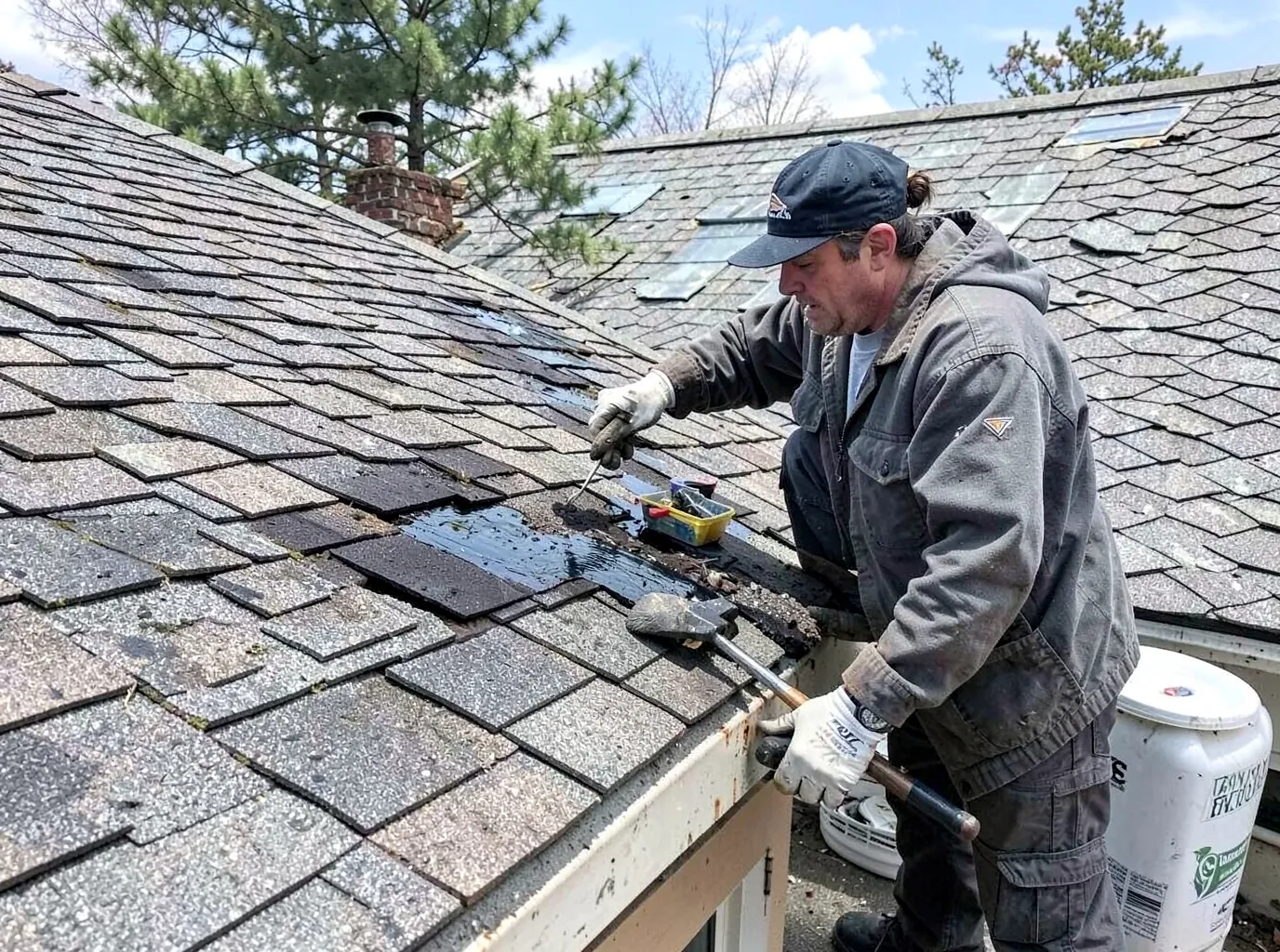 Shingle Roof Leak Repair in St. Cloud, MN